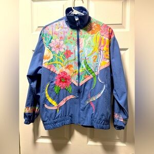 Vintage Southern Stitches Women’s Small Floral Track Jacket